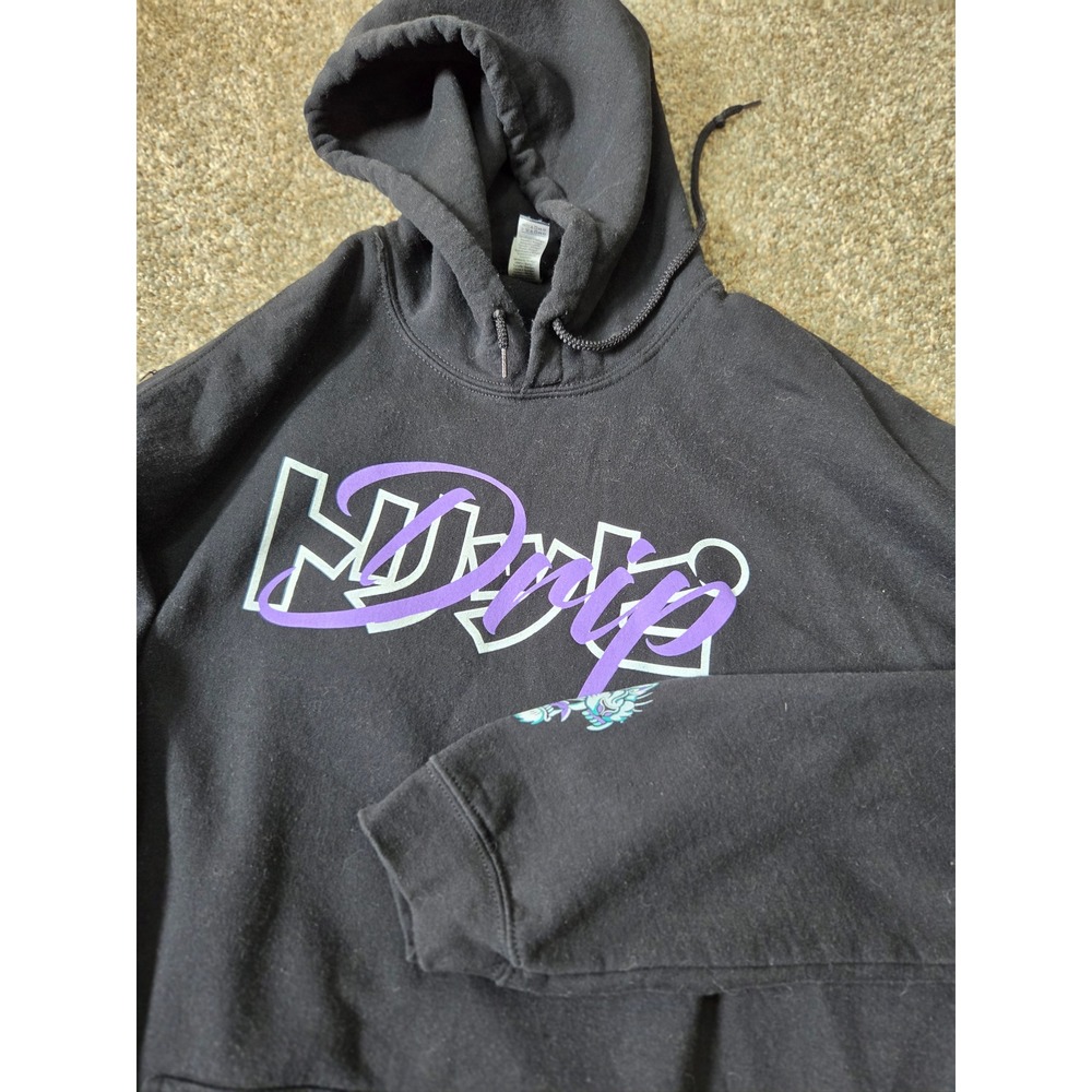 Drip Tokyo Japan Limited Edition Hoodie Black Purple Tiger‎ Graphic Mens XL